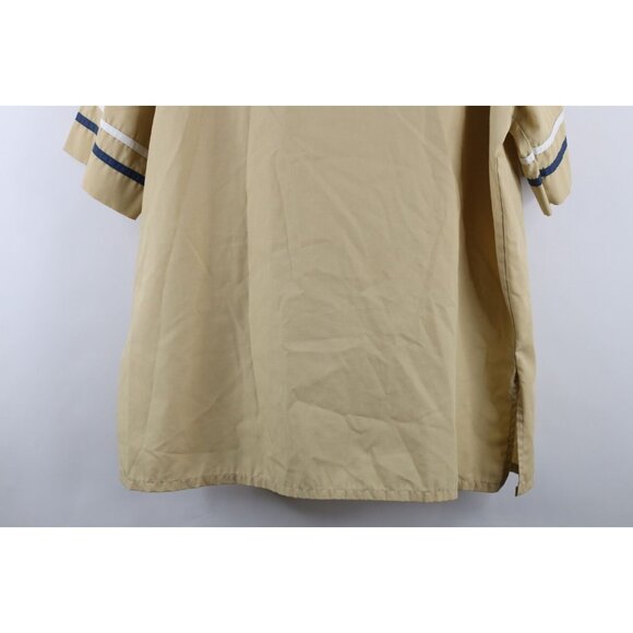 Vtg 70s Streetwear Mens XL Distressed Striped Collared Beach Button Shirt USA - Picture 13 of 13